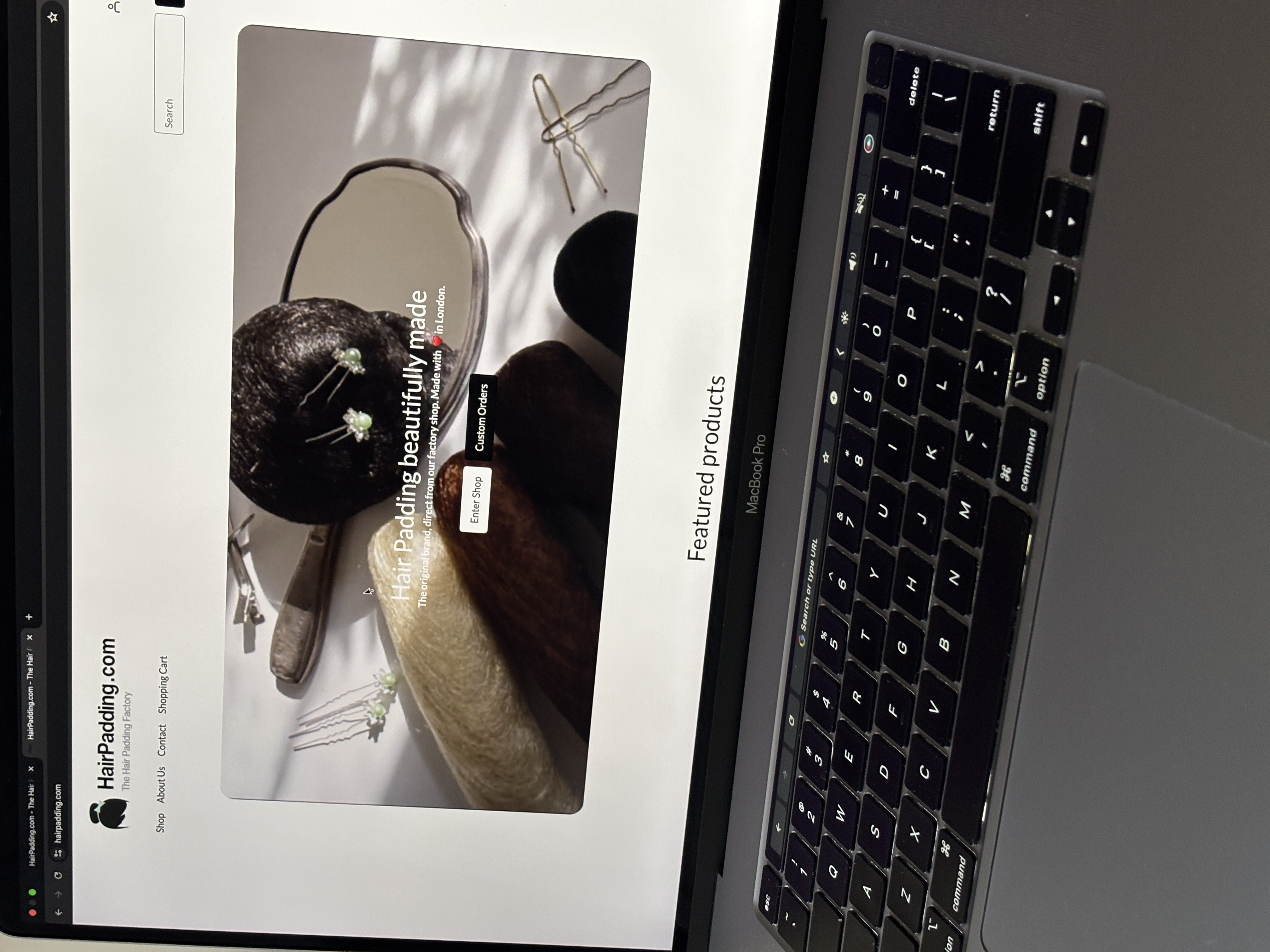 HairPadding website content section